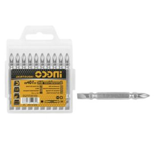 Trueliving_Power Tools Accessories-Screwdriver Bit Sets-Tools & Hardware-INGCO Screwdriver bit SDB21HL133 65mm, PH2+SL6.0, double end bit, 10pcs/set