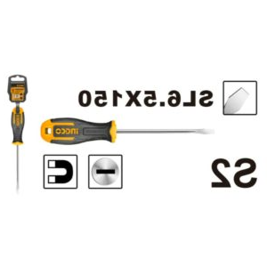 Truliving_Hand Tools & Hardware-Screwdriver & Screwdriver Set-Tools & Hardware-INGCO Slotted Screwdriver HS686150 | 6.0mm |150mm