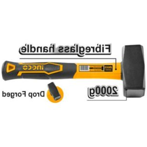 Truliving_Hammers & Accessories-Hand Tools & Hardware-Tools & Hardware-INGCO Stoning Hammer HSTH8804 | 2000g | Drop-forged hammerhead