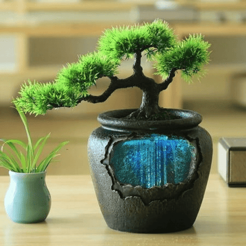 Trueliving Black Tree Luxury Water Fountain Table Top ‎13L x 13W x 21H Centimeters