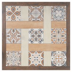 Trueliving_Kajaria Rangoli Wood Matte 600 mm x 600 mm Ceramic Floor Tile_Price-56_Per Sq Ft.