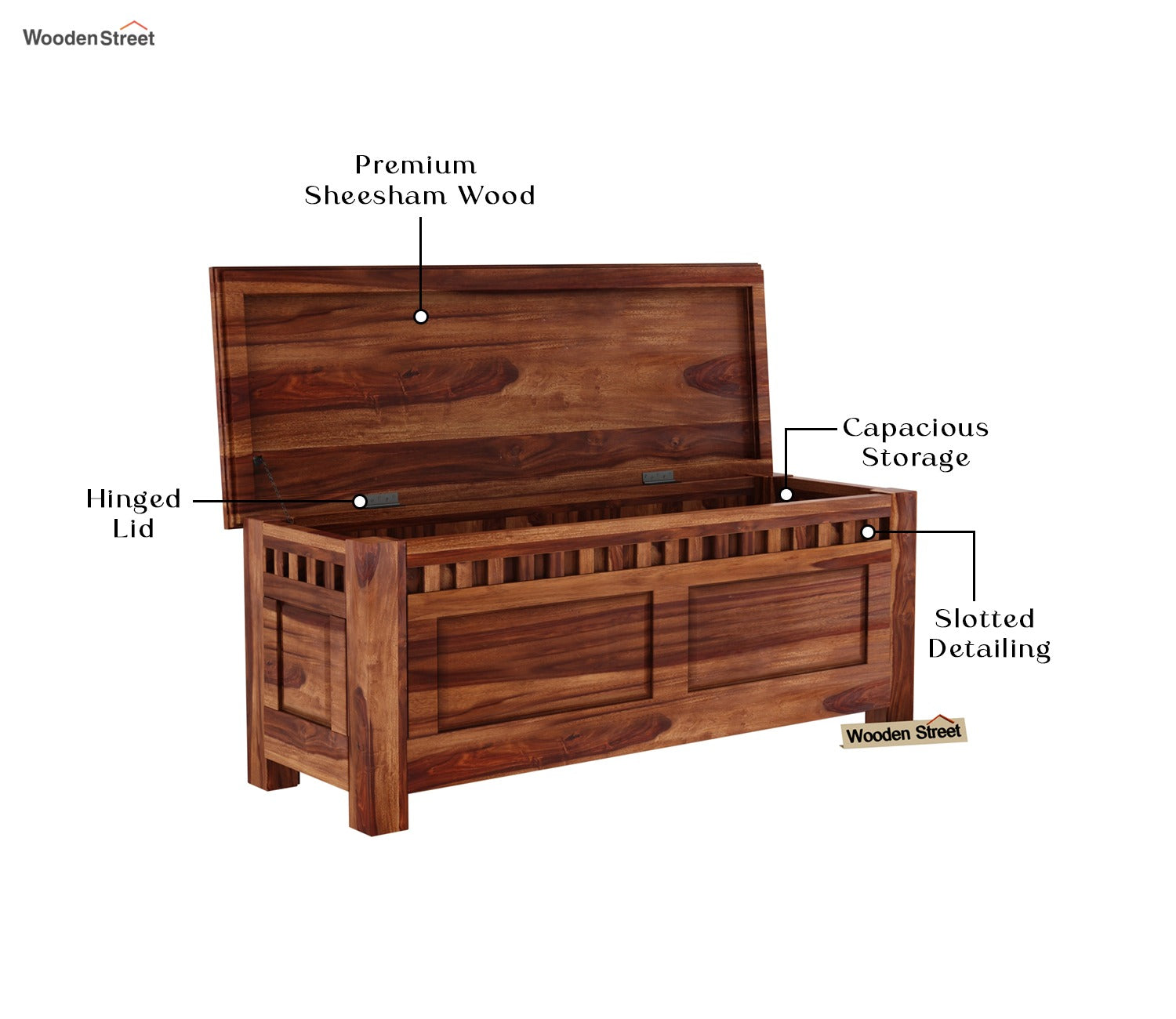 Adolph Trunk Box (Honey Finish)