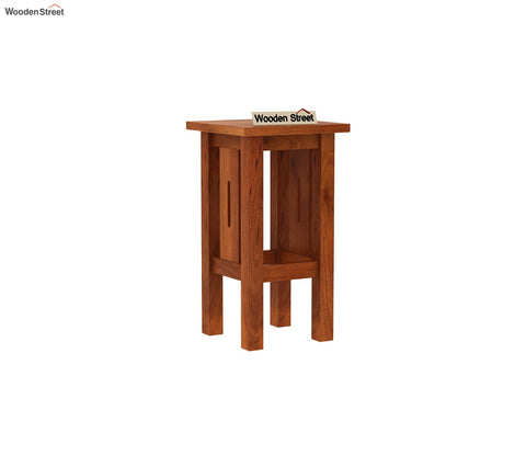 Ayotte Solid Wood Nest of Tables (Honey Finish) - Set Of 3