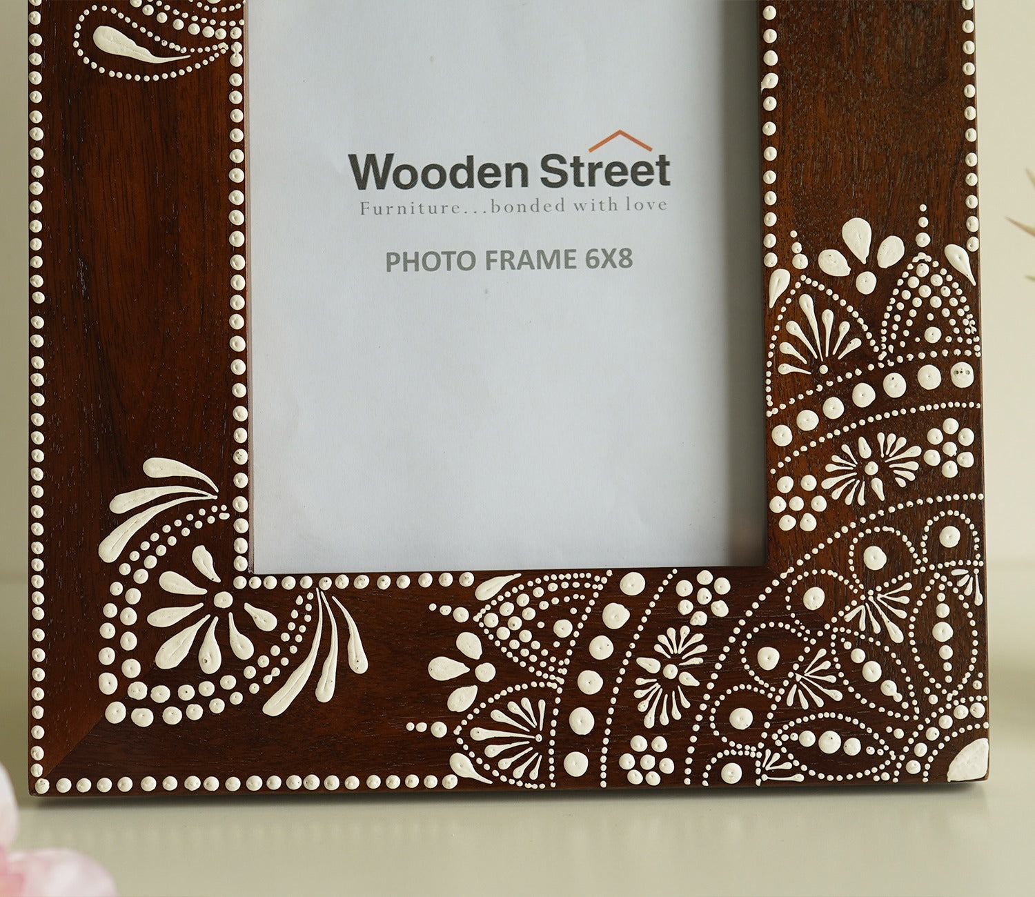 Medhini Hand Painted Solid Wood Photo Frame