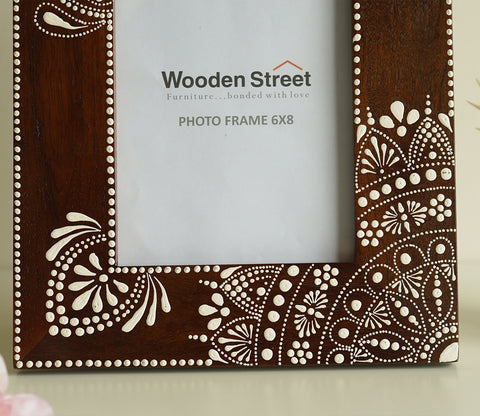 Medhini Hand Painted Solid Wood Photo Frame