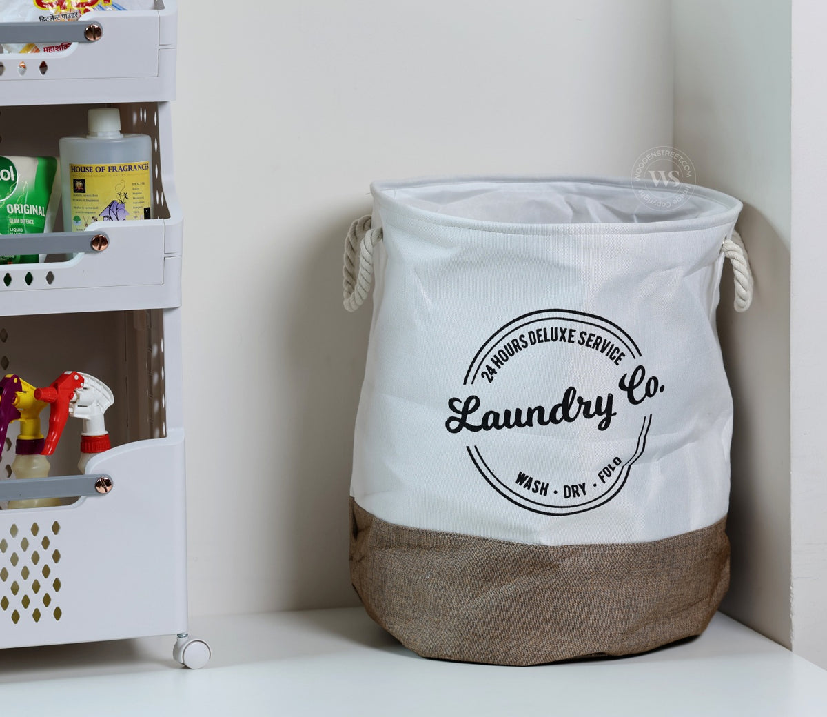 Tidy-Tote Foldable Laundy Basket