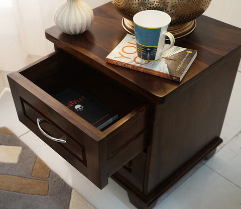 Madison Bedside Table (Walnut Finish)