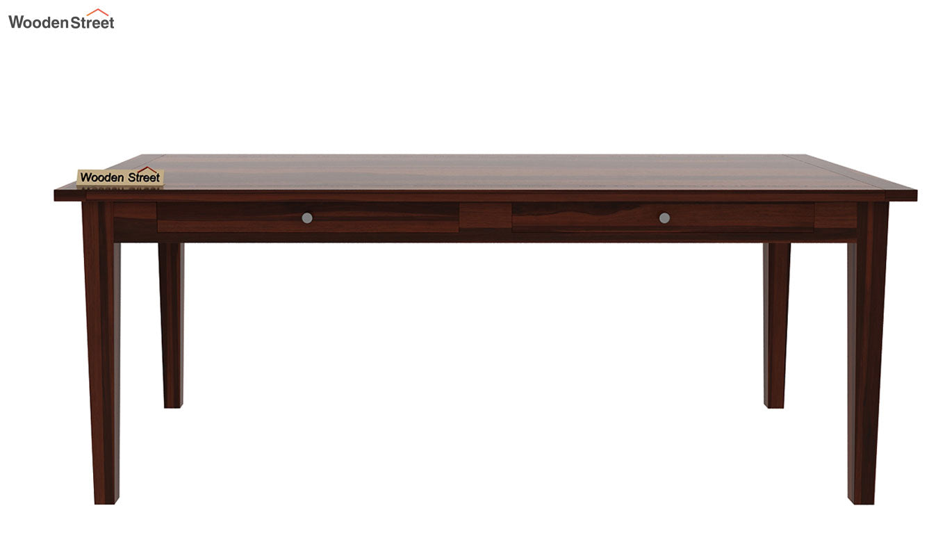 Mcbeth 8 Seater Dining Table With Storage (Walnut Finish)