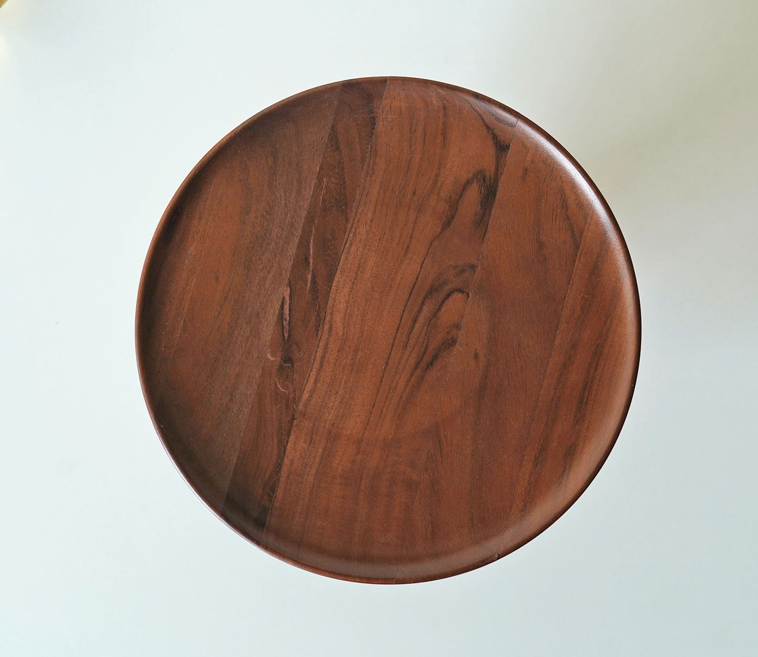 Ranier Wooden Serving Plate with Metal Base