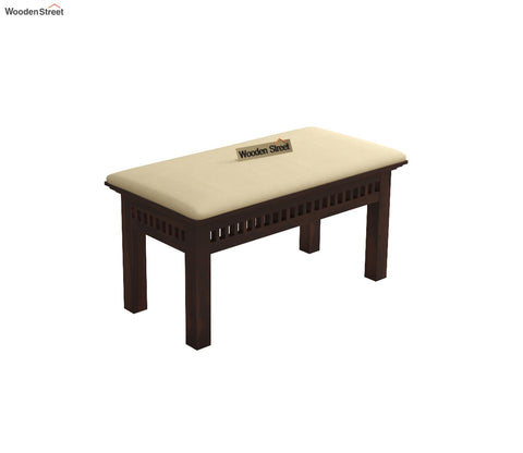 Adolph Compact 4 Seater Dining Set with Bench (Walnut Finish)