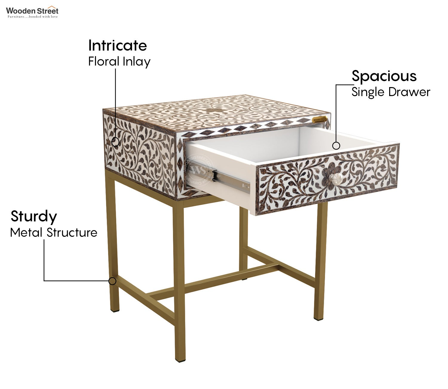 Valeno Inlay Side Table