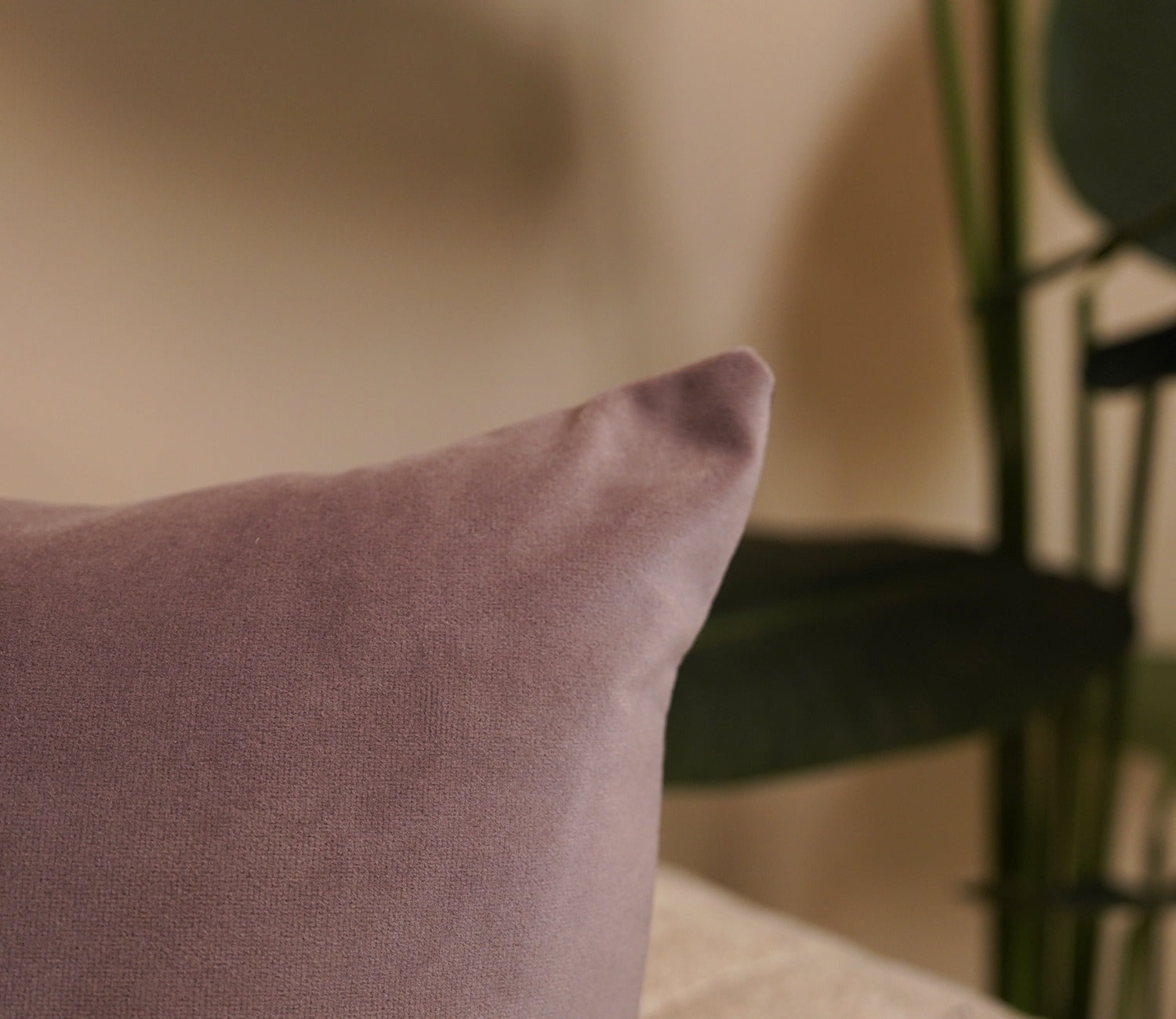 Cupid Velvet Cushion Cover - Pack of 1 (16 x 16 Inch, Salmon Pink)