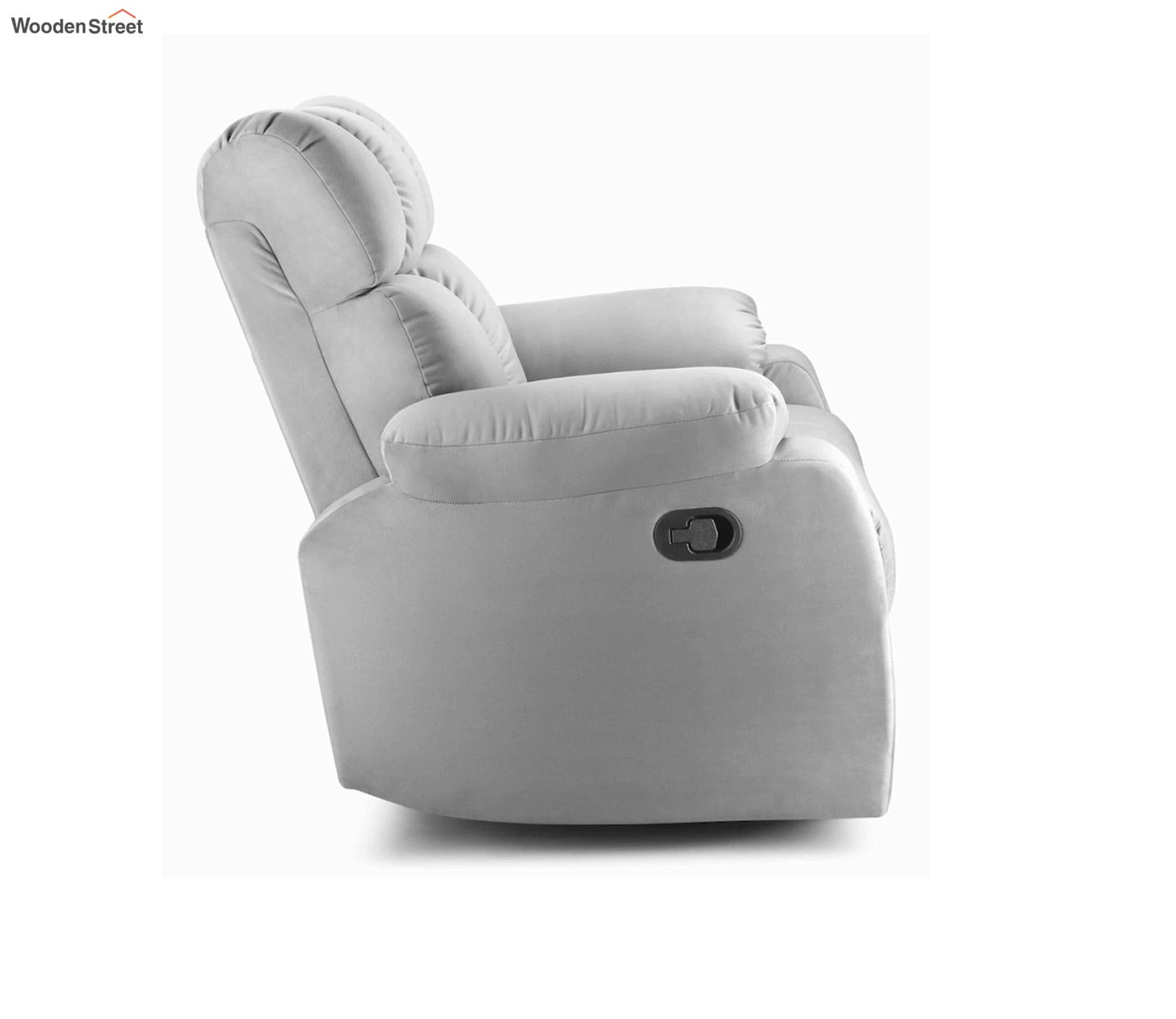 Valios Fabric 1 Seater Manual Recliner Chair (Grey)