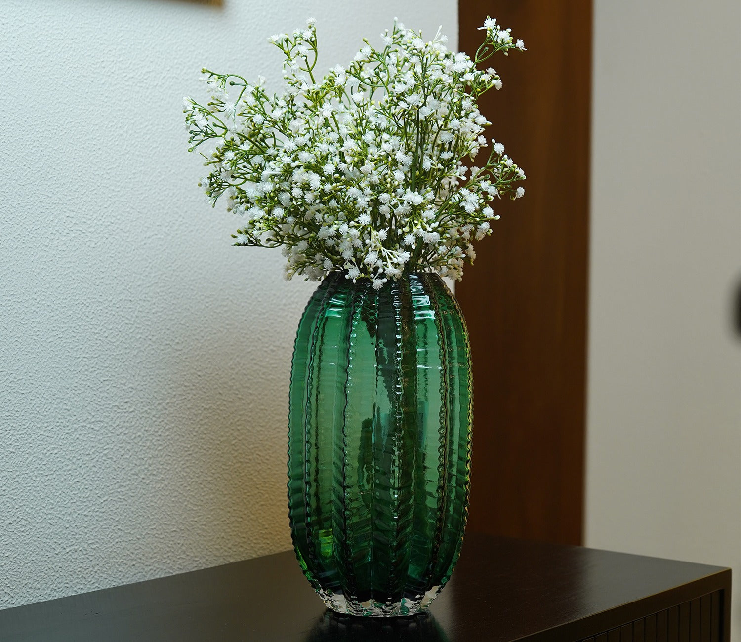 Verdant Glass Vase (Green, L)
