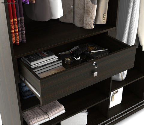 Kosmo Ripples 2 Door Sliding Wardrobe in High Gloss Basalt Grey Finish