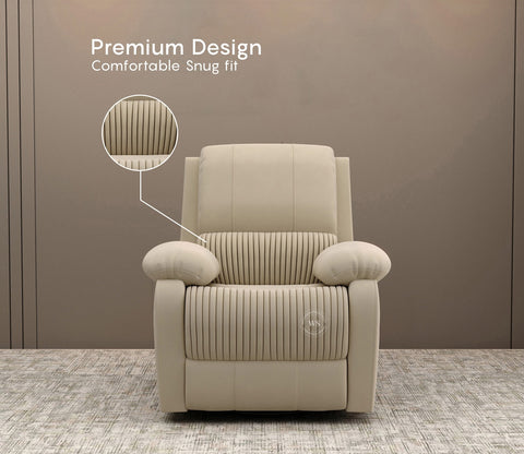 Arvana Motorized Recliner Sofa (Beige)
