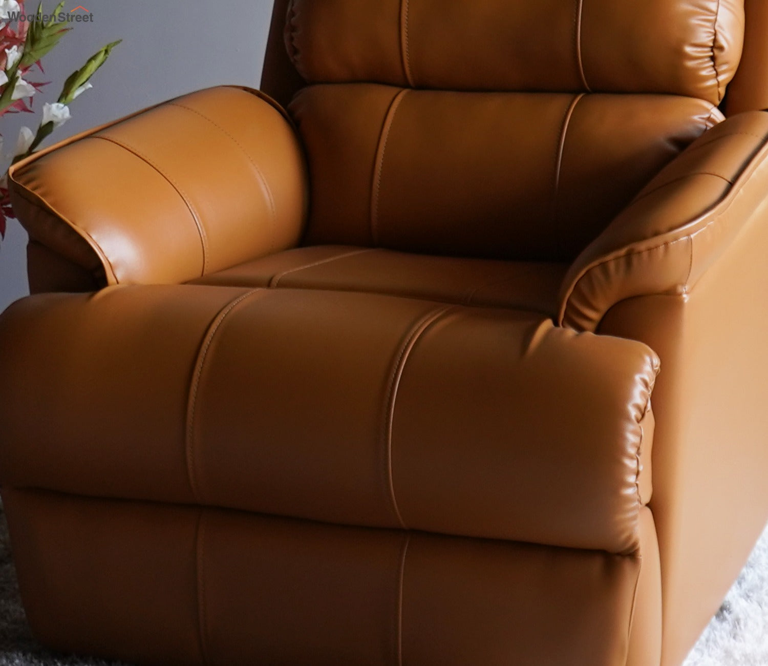 Valencia Motorized Recliner Sofa (Clay Brown)