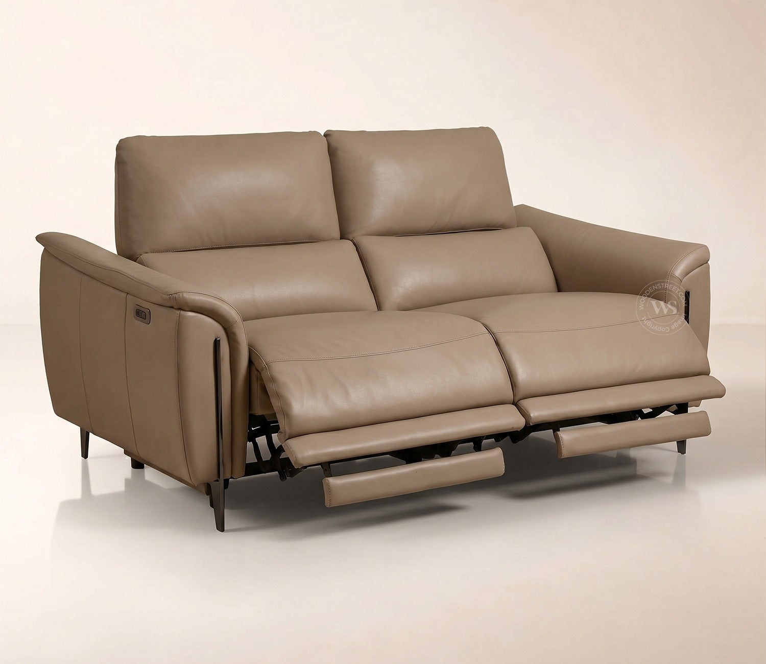 Dennis Luxe Electric Recliner 2 Seater Sofa (Urban Beige)