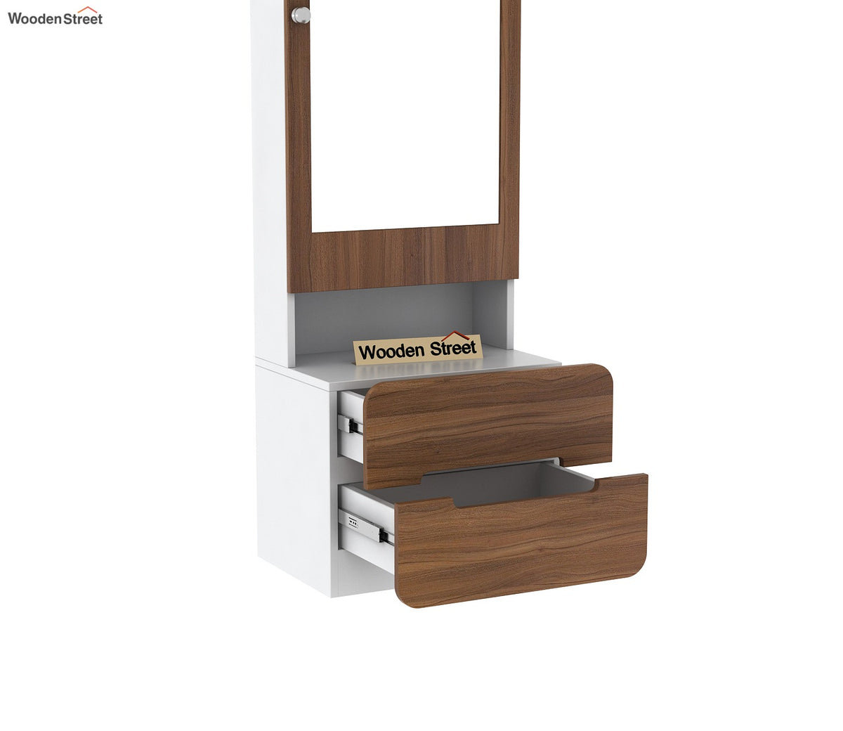 Lorraine Dressing Table with Storage and Drawers (Exotic Teak Finish)