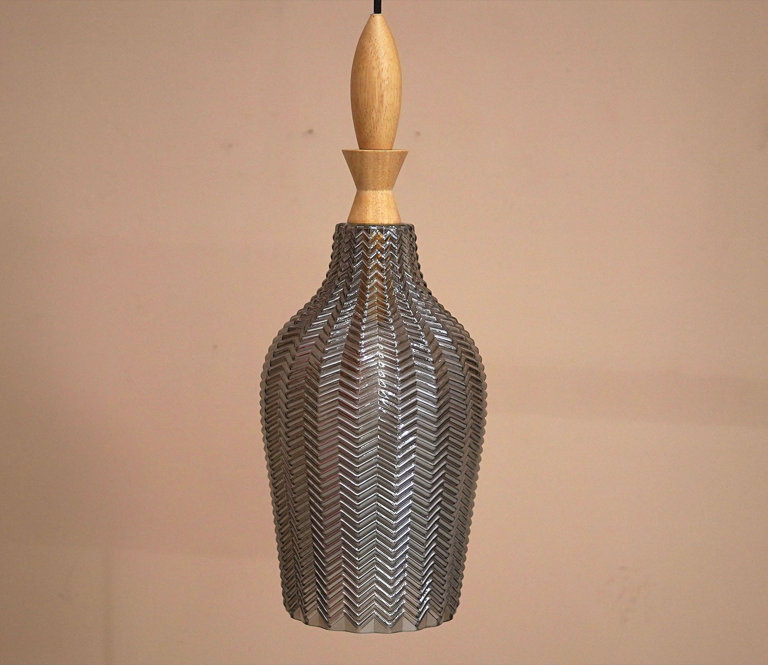 Miera Glass Pendant Light (Smokey Grey)