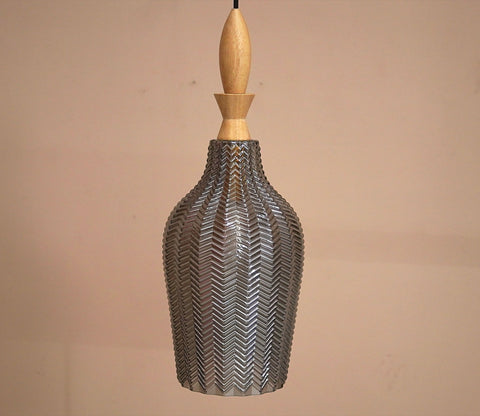 Miera Glass Pendant Light (Smokey Grey)