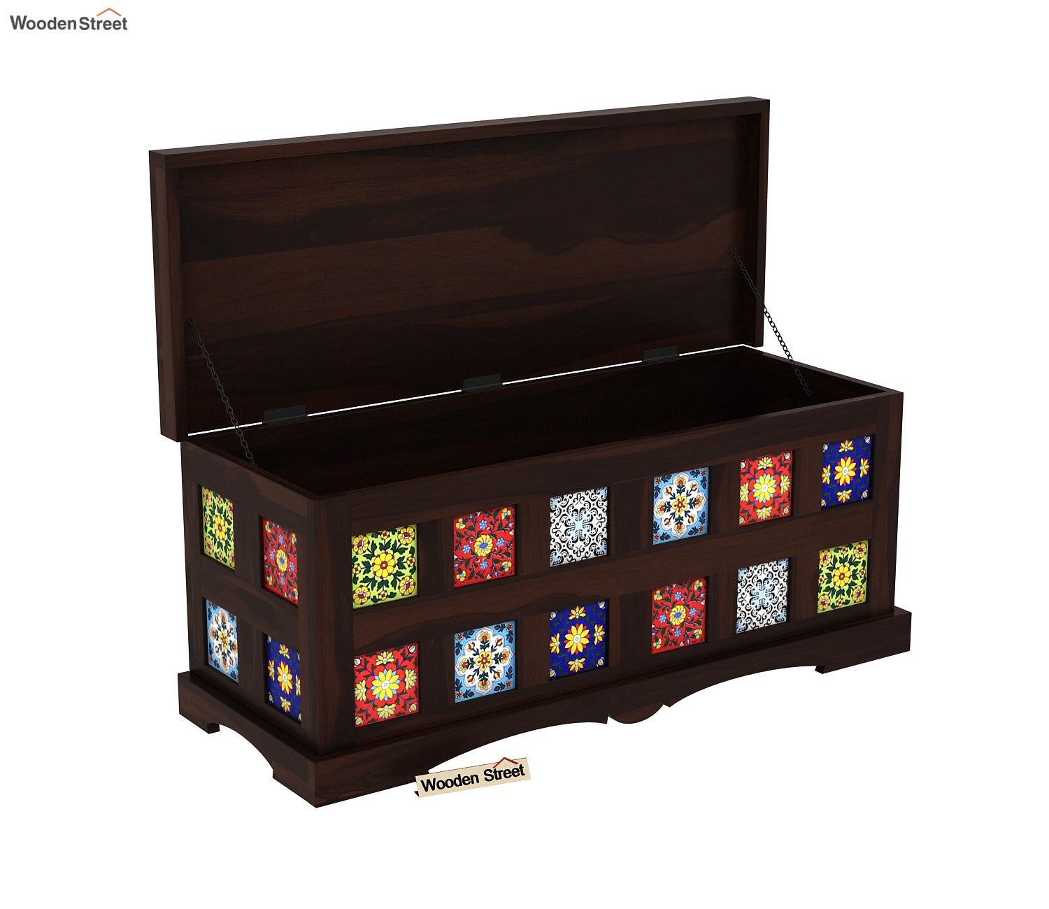 Boho Trunk Box (Walnut Finish)