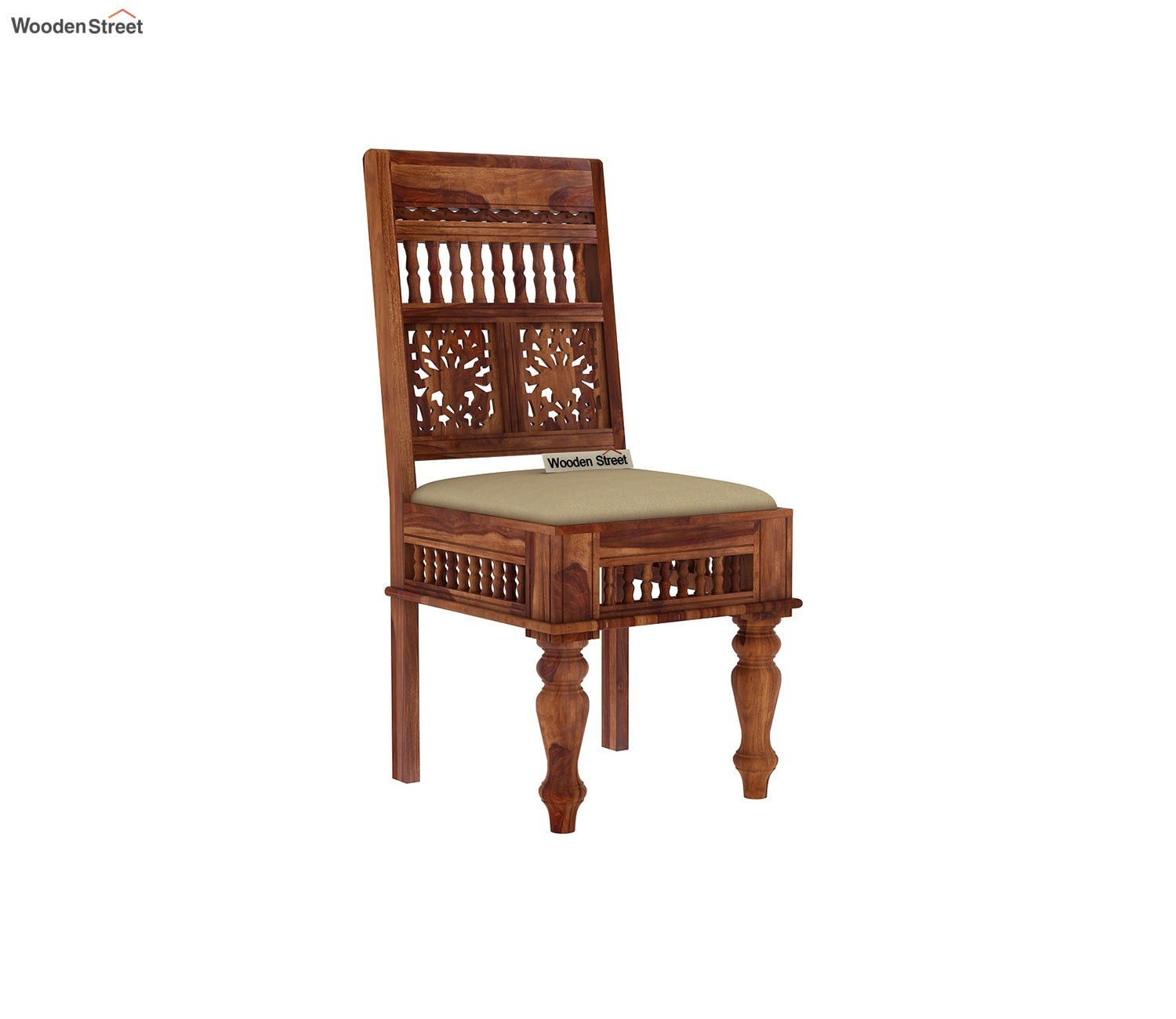 Alanis 6 Seater Dining Table Set (Honey Finish)