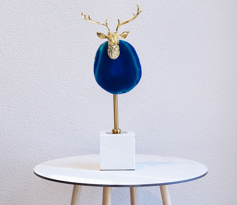 Timeless Deer Charms Alloy Figurine (Gold, S)