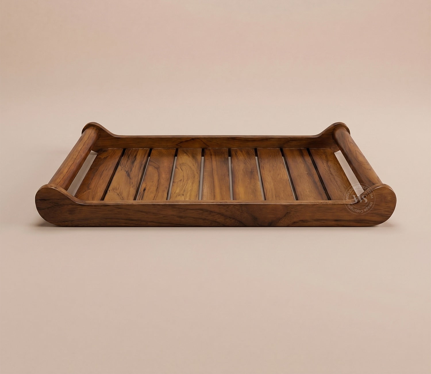 Cruiser Mango Wood Handcrafted Rectangular Serving Tray (Set of 2)