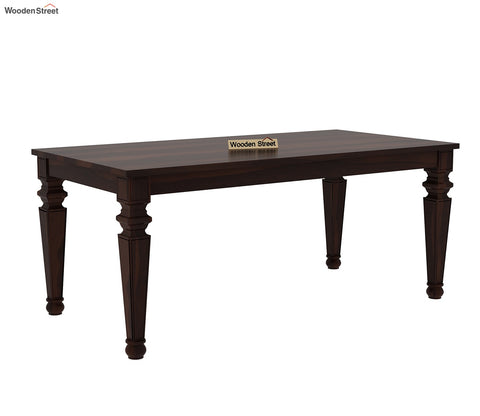 Ariana 6 Seater Dining Table (Walnut Finish)
