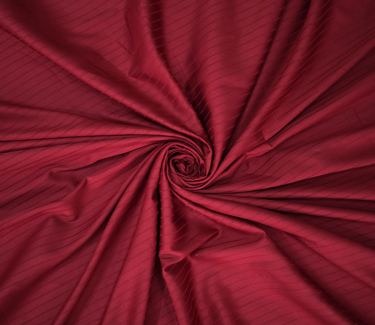 Ruby Classic Stripe King Size Bedsheet (Maroon)