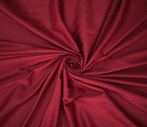 Ruby Classic Stripe King Size Bedsheet (Maroon)