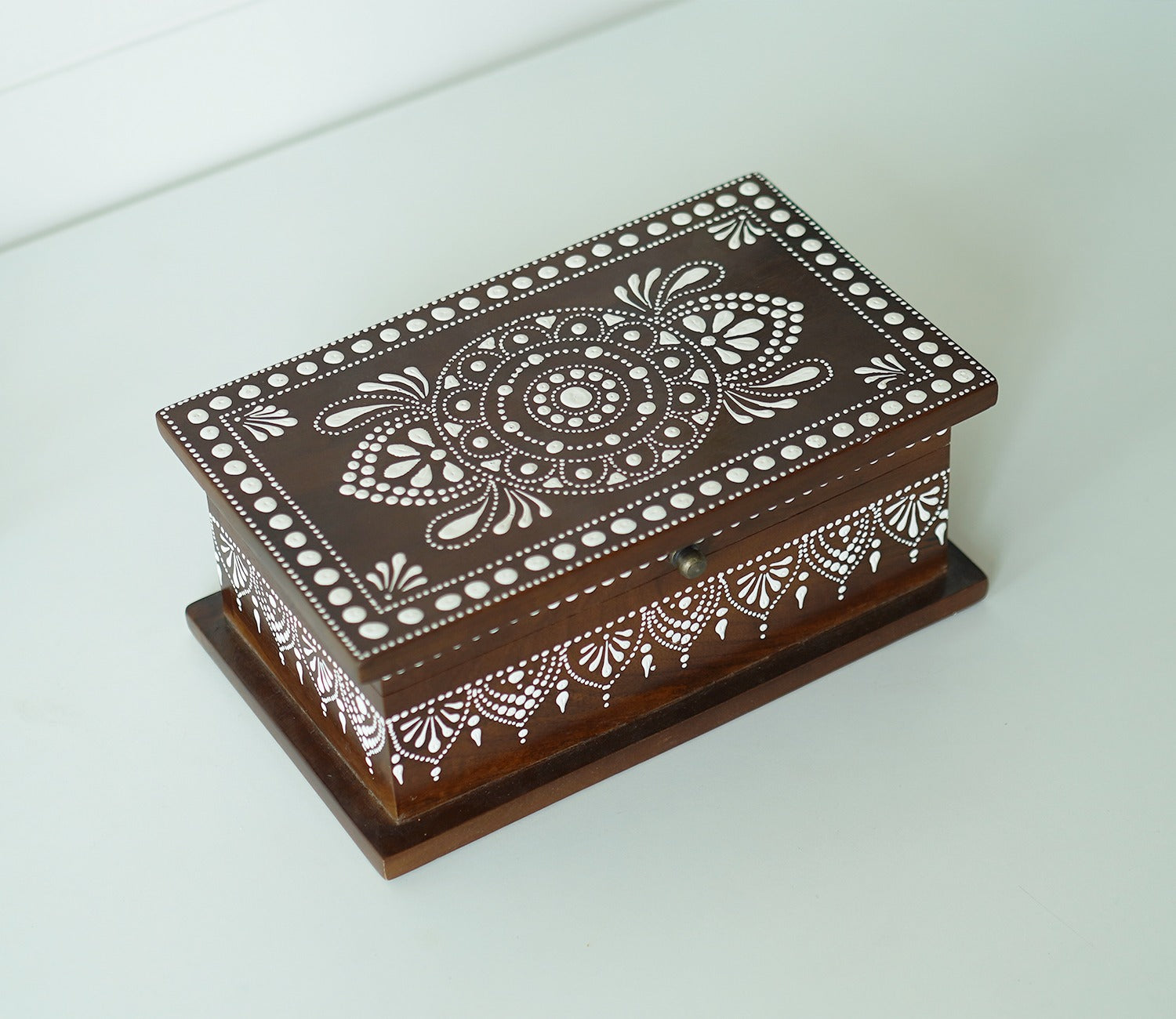 Medhini Hand Painted Solid Wood Jewellery Box