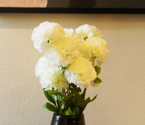 Forever Flora Artificial Hhydrangea Flower- Set Of 3 (White)