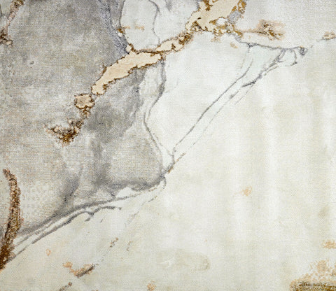Riviera Golden Abstract Pattern Carpet  (11 x 7.8 Feet)