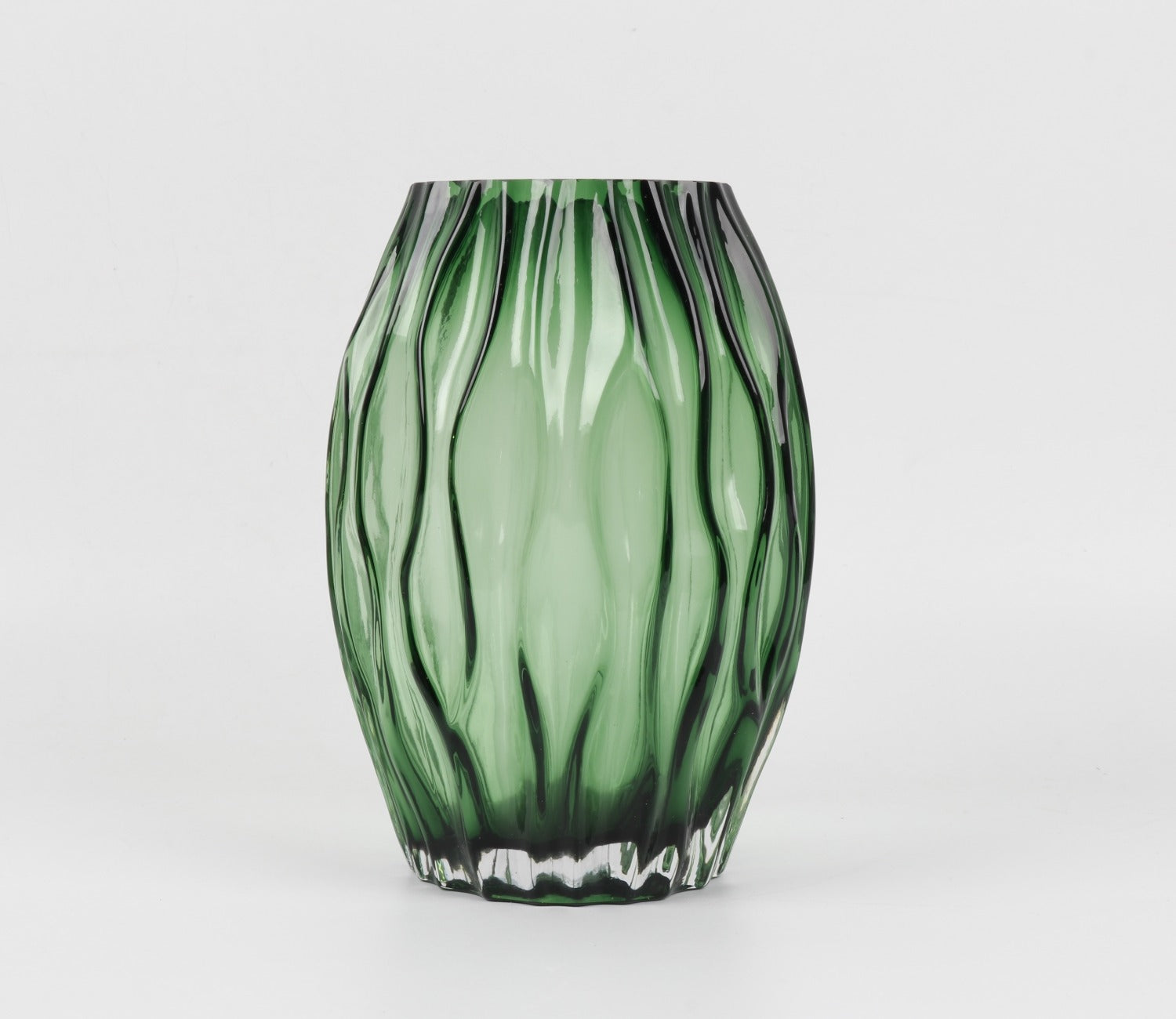 Greenwish Diamnond Textured Vase (Sea Green, S)