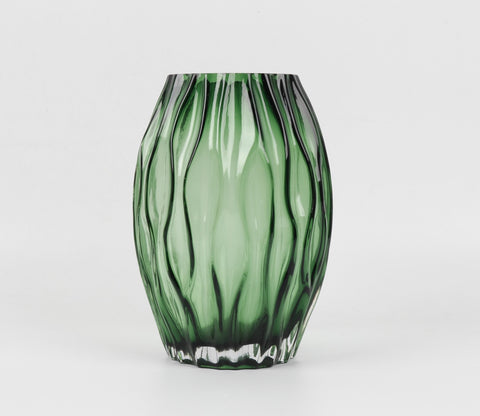 Greenwish Diamnond Textured Vase (Sea Green, S)
