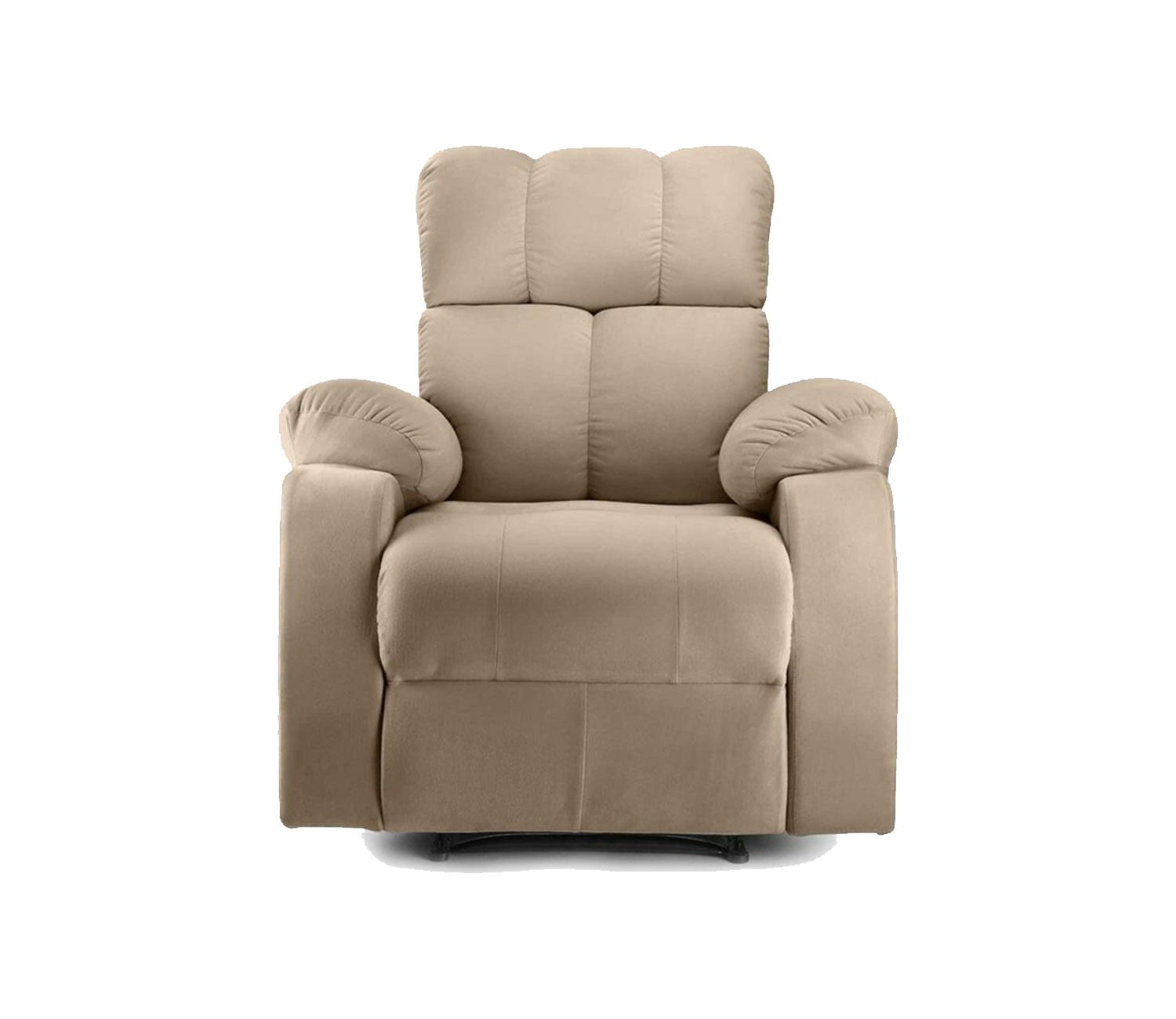 Valios Fabric 1 Seater Motorized Recliner Chair (Beige)