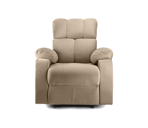 Valios Fabric 1 Seater Motorized Recliner Chair (Beige)