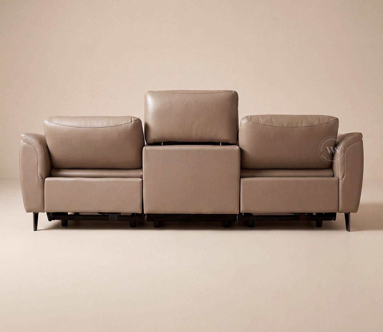 Dennis Luxe Electric Recliner 3 Seater Sofa (Urban Beige)