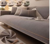 Timeless Threads Plain 1 Seater Sofa Cover (Grey)
