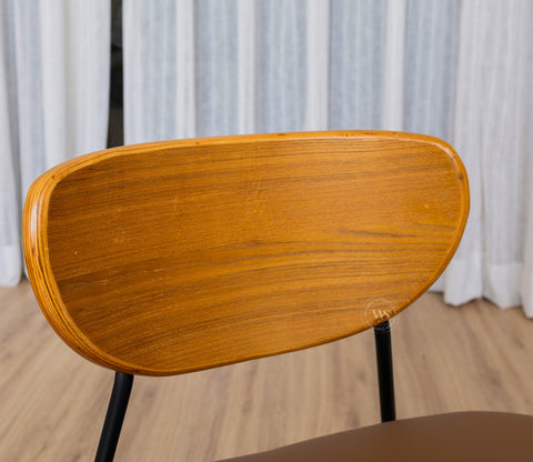 Seraphim Modern Dining Chair with Premium Upholstery (Brown)
