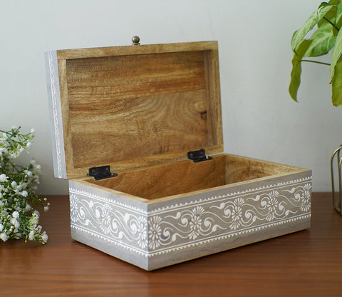 Ira Traditional Designer Hand Painted Wooden Jewellery Box