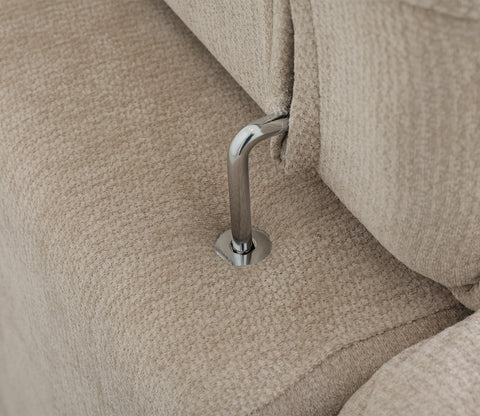 Maribelle Premium Upholstery L shape Fabric Sofa (Off White)