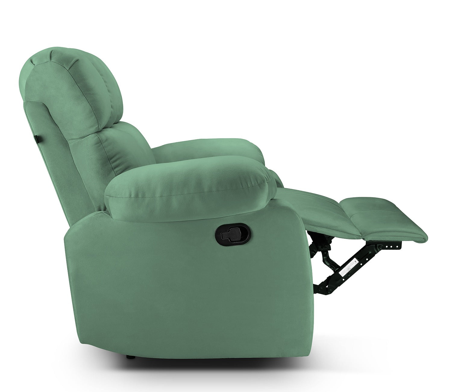 Valios 1 Seater Manual Fabric Recliner Chair (Green)
