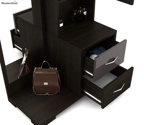 Kosmo Ripples Dressing Table in Black Finish