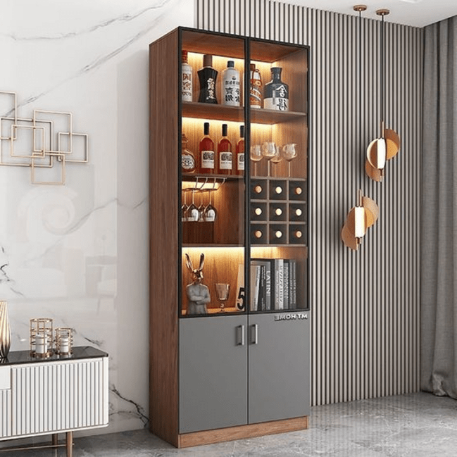 Half glass cabinet discount