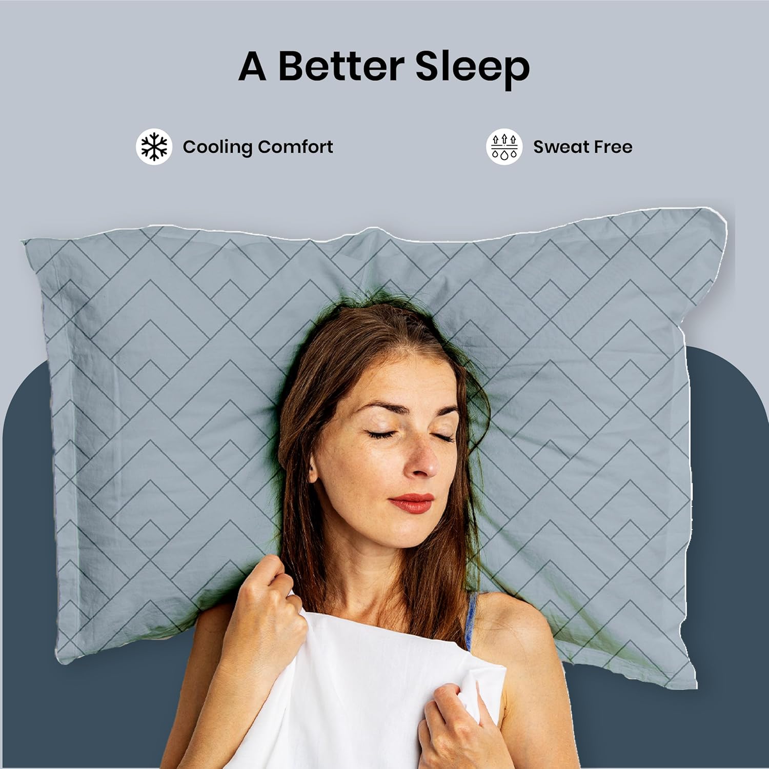 LINENCART Bamboo King Size Bedsheet with 2 Pillow Covers | 100x106 in | 300 TC Floral Printed Bedsheet for Double Bed King Size | Ultra Soft & Anti-Microbial King Size Bed Sheet | Pack of 1, Aqua Blue