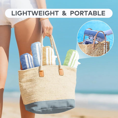 LINENOVA 100% Cotton Turkish Beach Towel 180×100cm, Oversized Absorbent Towels, Sand-Free, Quick Dry & Lightweight Pool Towel for Swimming, Travel, Holiday – Lime