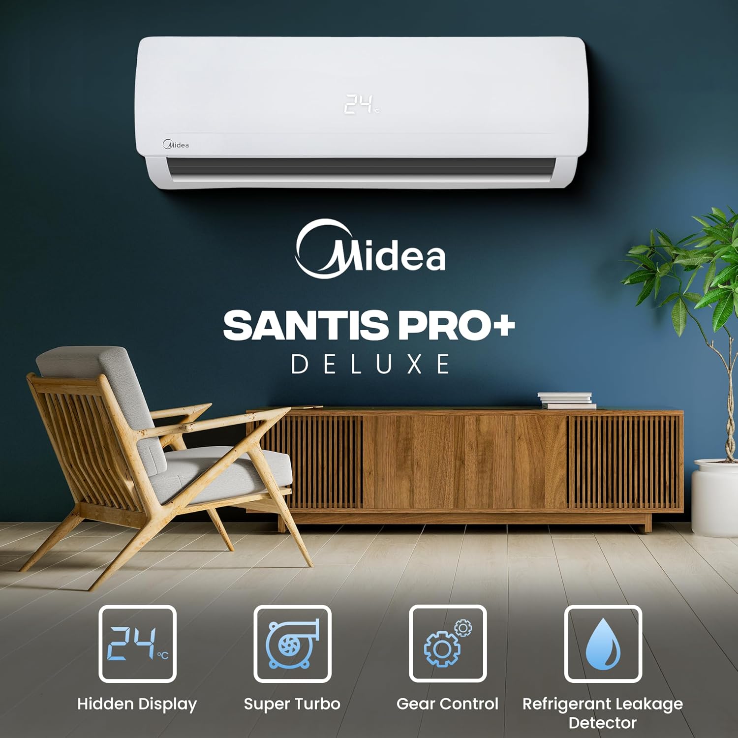 Midea 1.5 Ton 3 Star Inverter Split AC – Energy Efficient Cooling